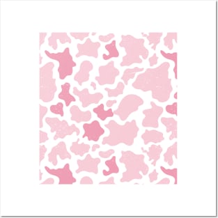 strawberry cow texture , milk , face masks Posters and Art